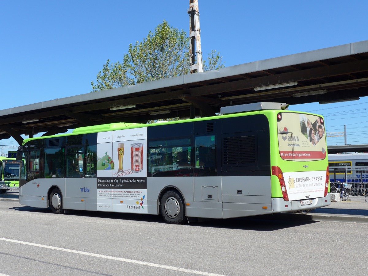 (150'690) - Busland, Burgdorf - Nr. 51/BE 679'115 - Van Hool am 18. Mai 2014 beim Bahnhof Burgdorf