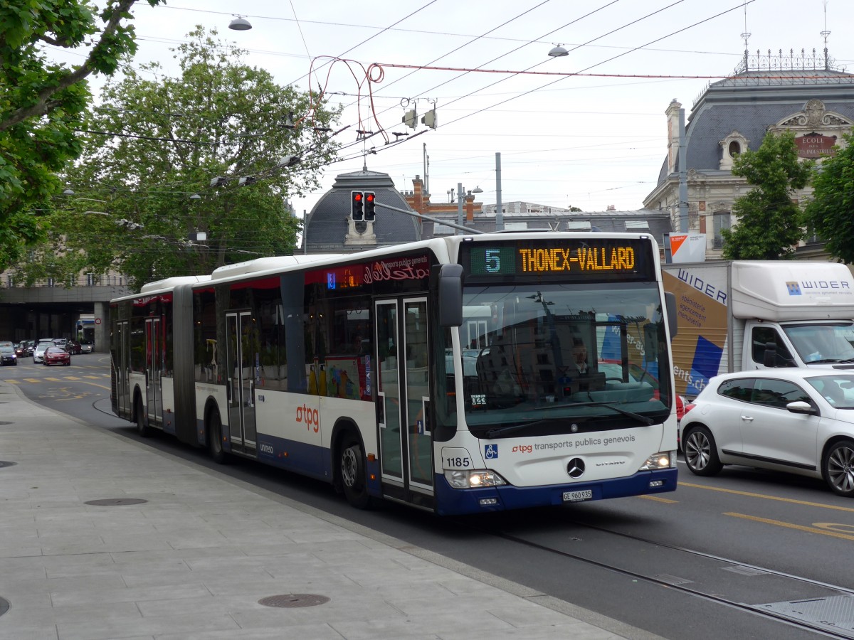 (150'822) - TPG Genve - Nr. 1185/GE 960'935 - Mercedes am 26. Mai 2014 in Genve, Place des Vingt-Deux-Cantons