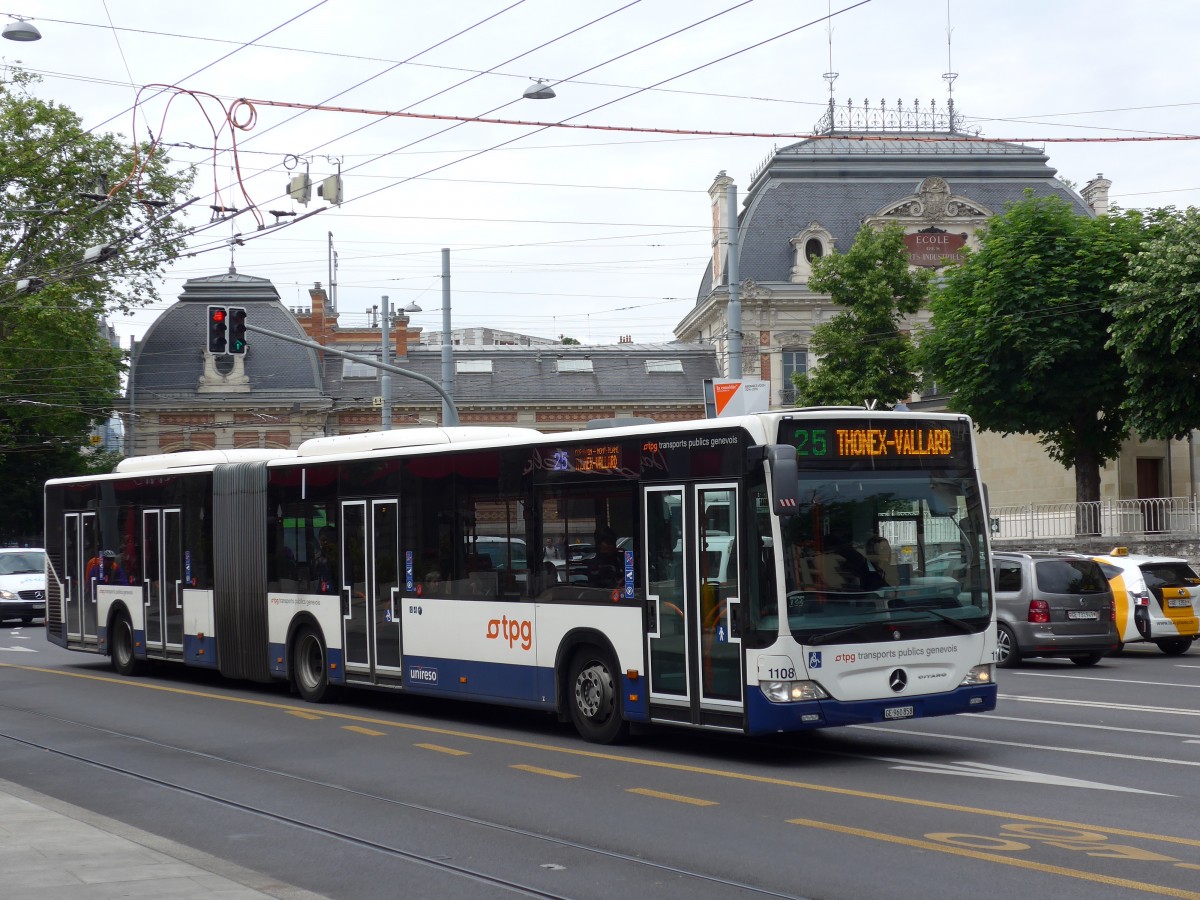 (150'858) - TPG Genve - Nr. 1108/GE 960'858 - Mercedes am 26. Mai 2014 in Genve, Place des Vingt-Deux-Cantons