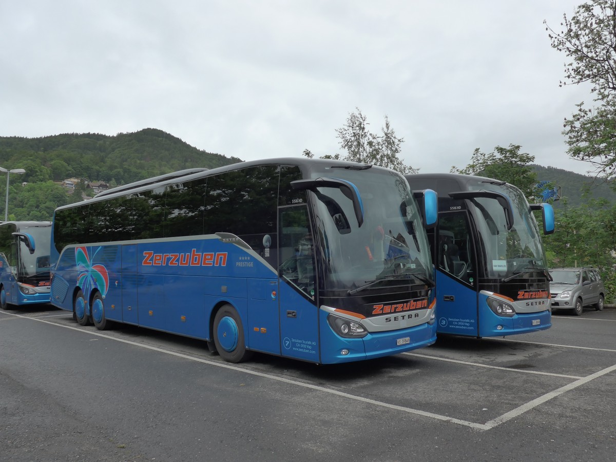 (150'940) - Zerzuben, Visp-Eyholz - Nr. 7/VS 59'848 - Setra am 27. Mai 2014 in Thun, Seestrasse