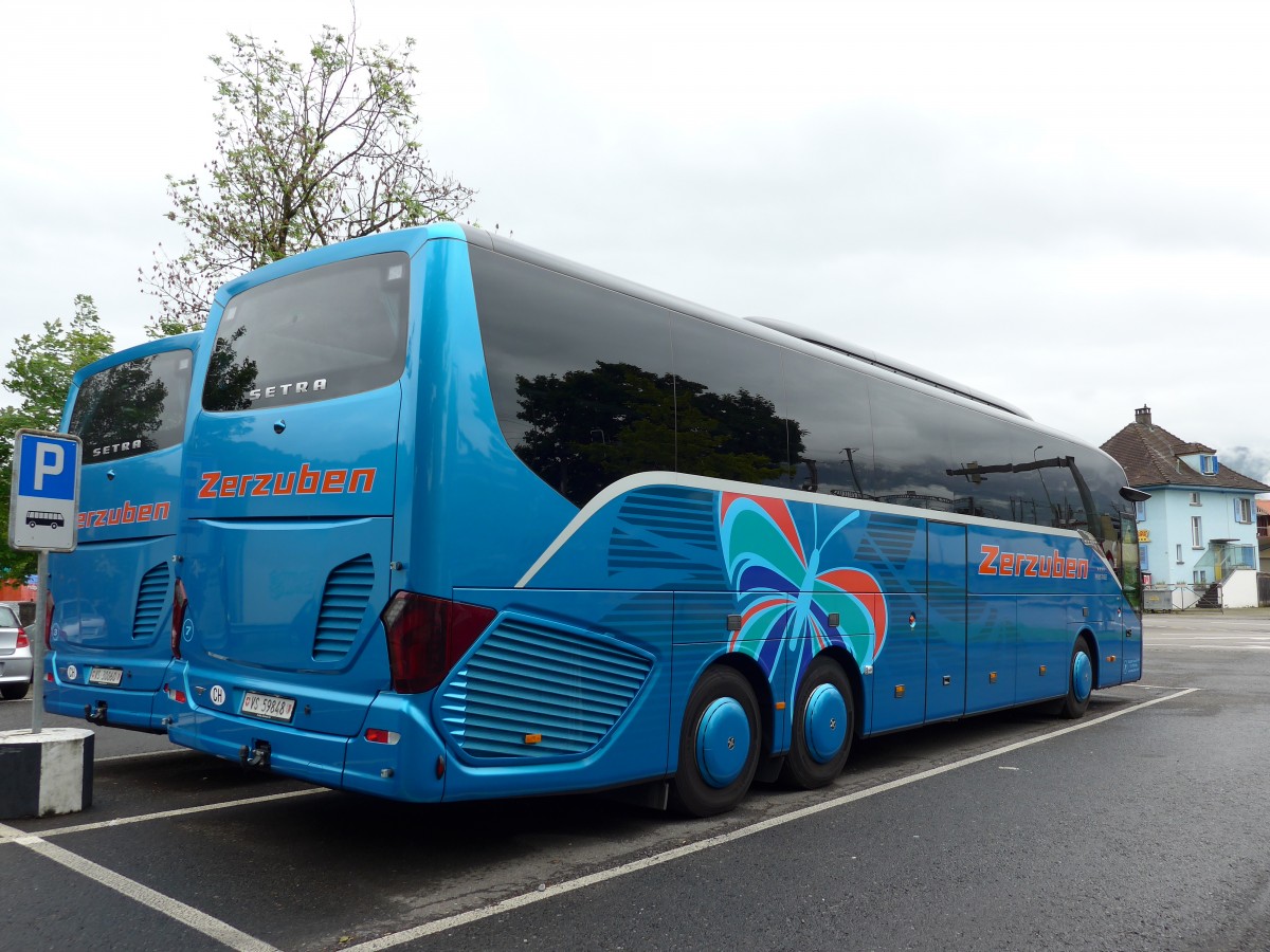 (150'944) - Zerzuben, Visp-Eyholz - Nr. 7/VS 59'848 - Setra am 27. Mai 2014 in Thun, Seestrasse