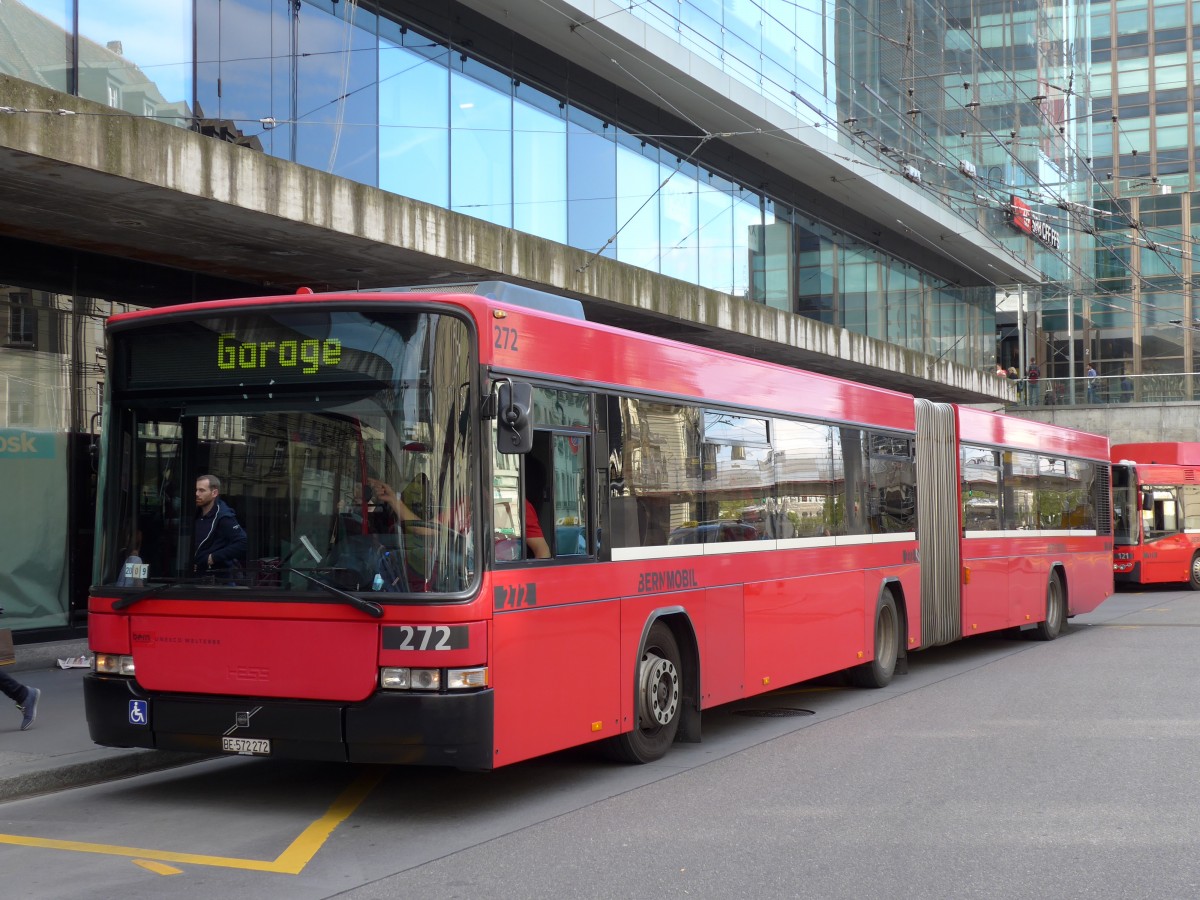 (150'998) - Bernmobil, Bern - Nr. 272/BE 572'272 - Volvo/Hess am 28. Mai 2014 beim Bahnhof Bern