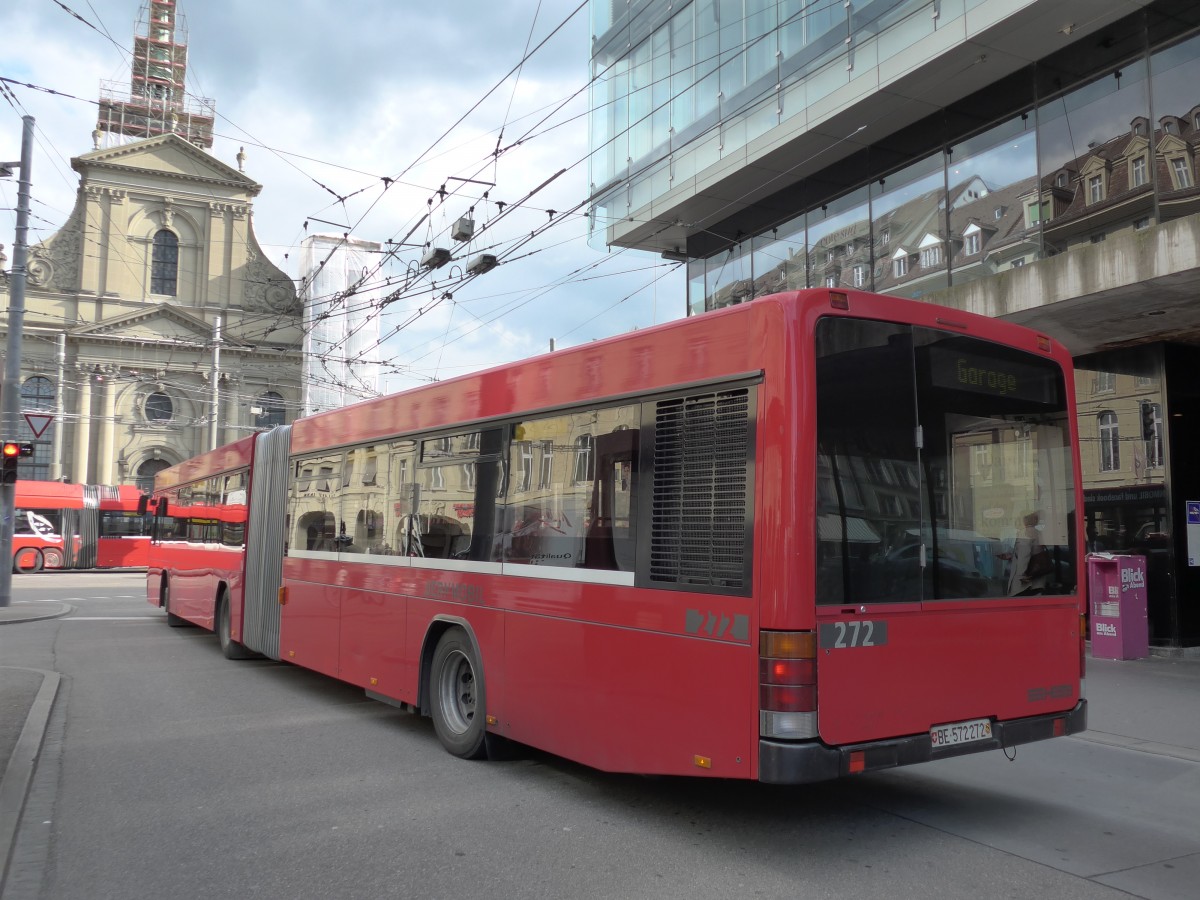 (150'999) - Bernmobil, Bern - Nr. 272/BE 572'272 - Volvo/Hess am 28. Mai 2014 beim Bahnhof Bern