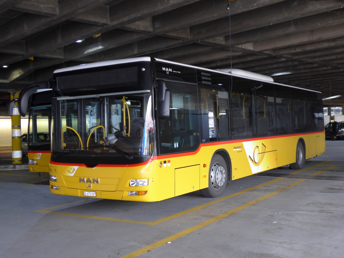 (151'023) - PostAuto Bern - Nr. 541/BE 675'387 - MAN am 28. Mai 2014 in Bern, Postautostation