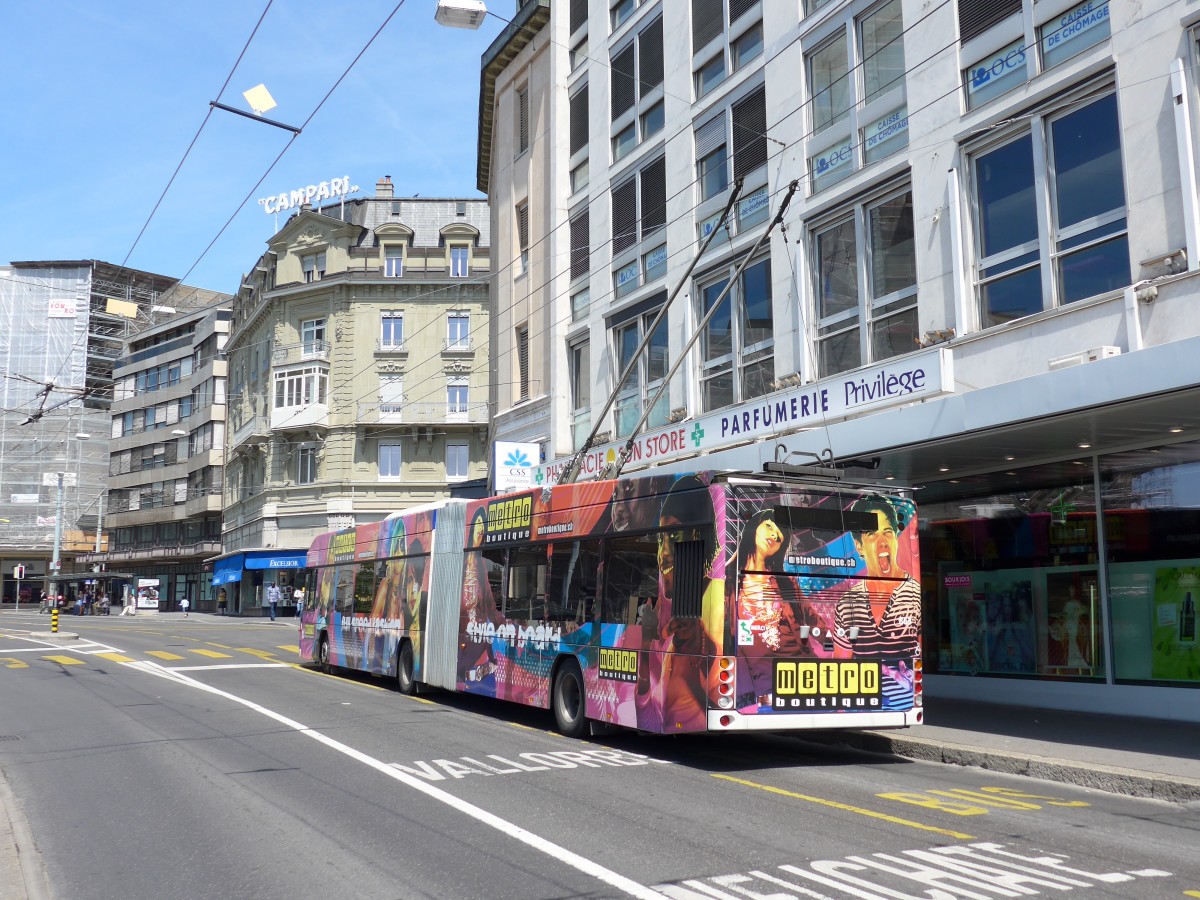 (151'192) - TL Lausanne - Nr. 863 - Hess/Hess Gelenktrolleybus am 1. Juni 2014 in Lausanne, Bel-Air