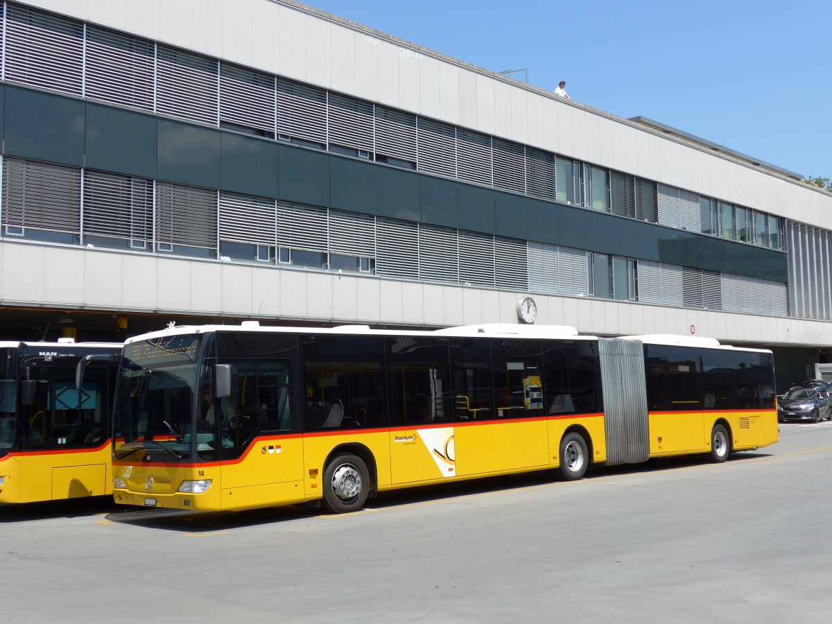 (151'459) - Steiner, Ortschwaben - Nr. 14/BE 336'245 - Mercedes am 12. Juni 2014 in Bern, Postautostation