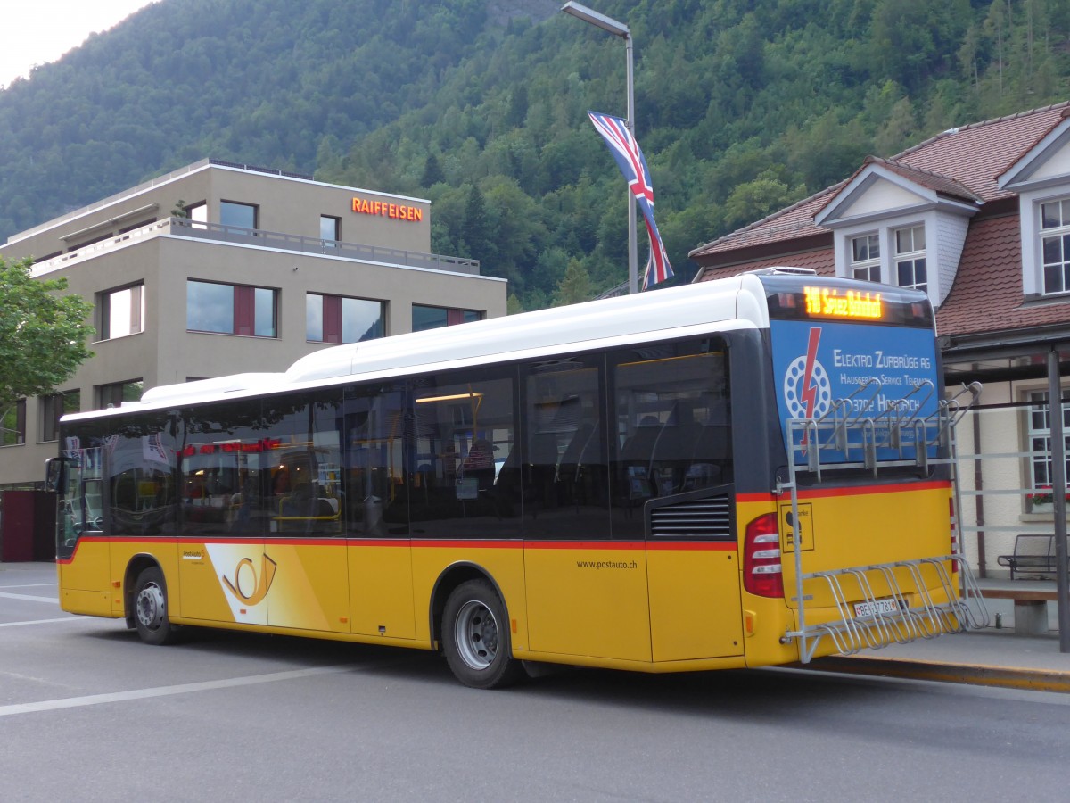 (151'989) - PostAuto Bern - BE 637'781 - Mercedes am 28. Juni 2014 beim Bahnhof Interlaken Ost