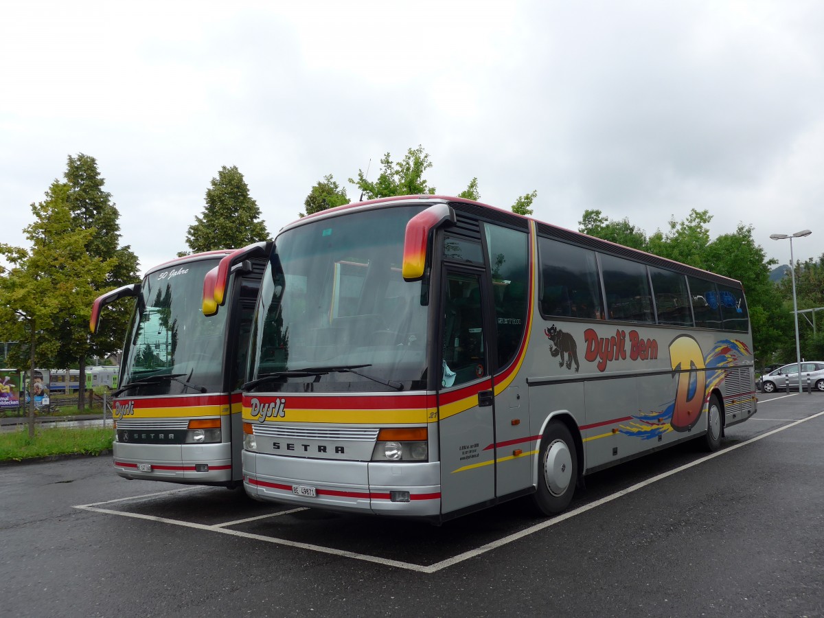 (152'016) - Dysli, Bern - Nr. 21/BE 49'871 - Setra (ex Fass, D-Wilhelmshaven) am 2. Juli 2014 in Thun, Seestrasse