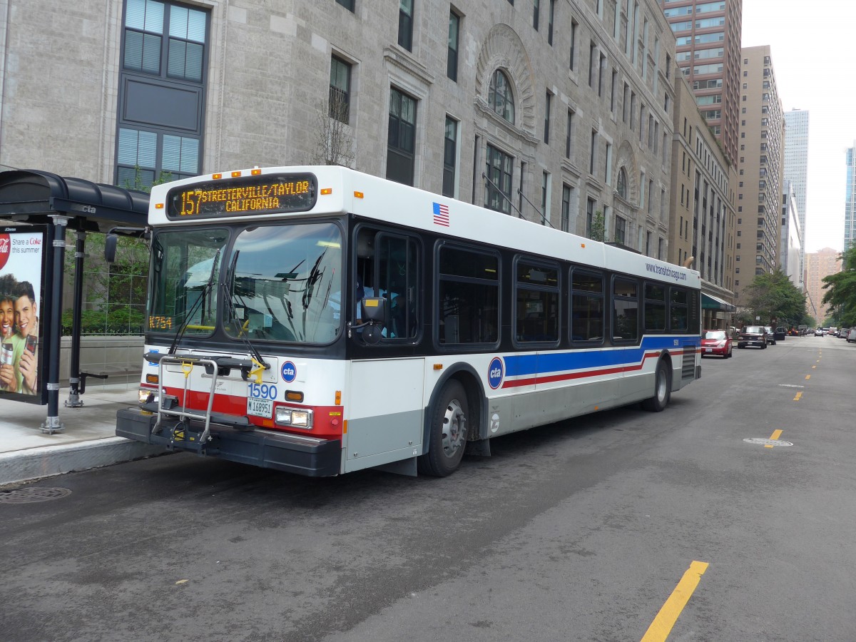 (152'741) - CTA Chicago - Nr. 1590/M 168'951 - New Flyer am 14. Juli 2014 in Chicago