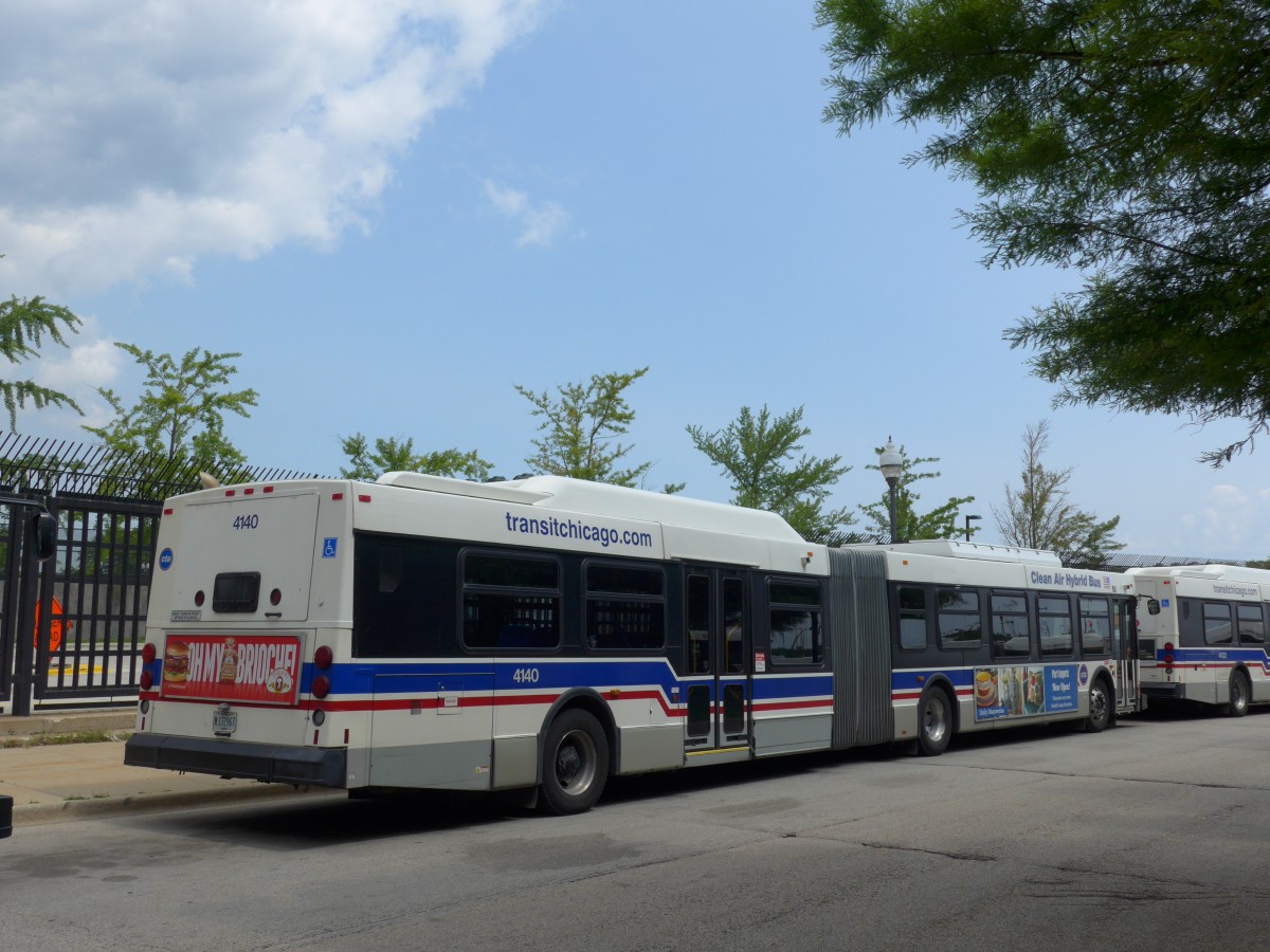 (153'103) - CTA Chicago - Nr. 4140/M 172'967 - New Flyer am 18. Juli 2014 in Chicago, Navy Pier