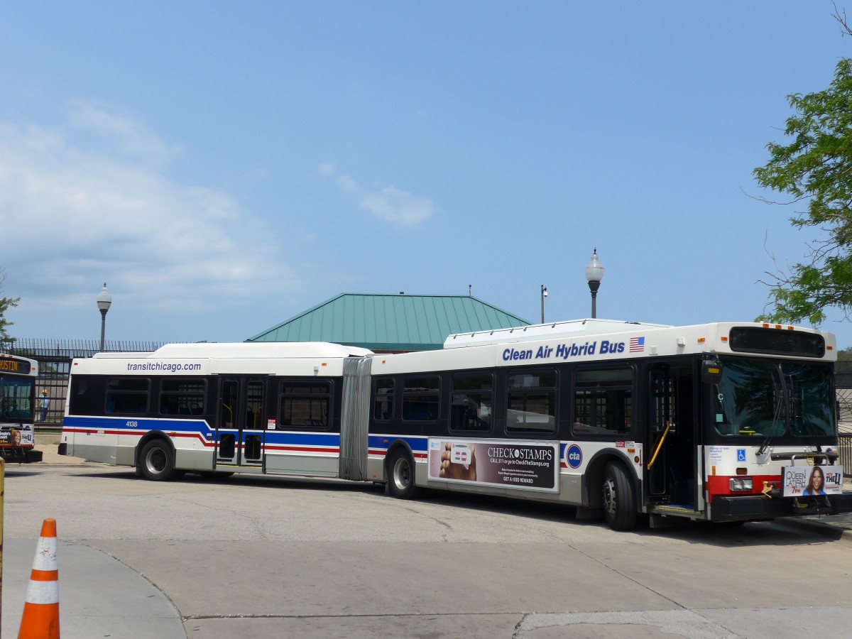 (153'189) - CTA Chicago - Nr. 4138/M 172'965 - New Flyer am 18. Juli 2014 in Chicago, Navy Pier