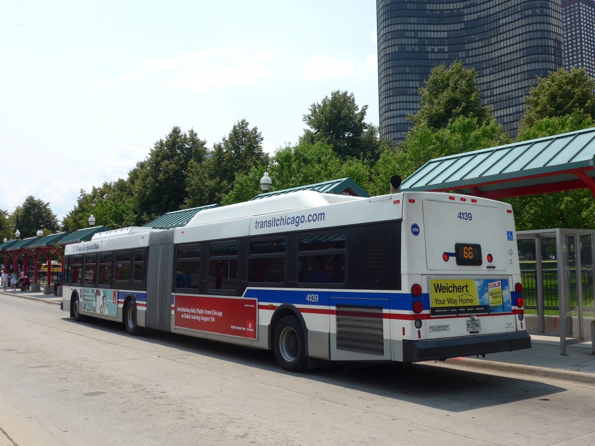 (153'209) - CTA Chicago - Nr. 4139/M 172'966 - New Flyer am 18. Juli 2014 in Chicago, Navy Pier