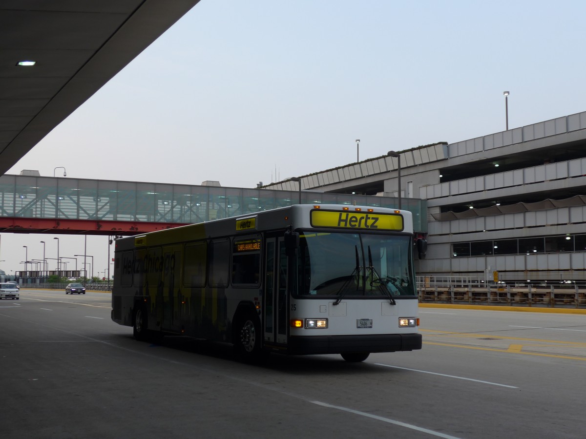 (153'280) - Hertz, Chicago - Nr. 25/5406 N - Gillig am 19. Juli 2014 in Chicago, Airport O'Hare