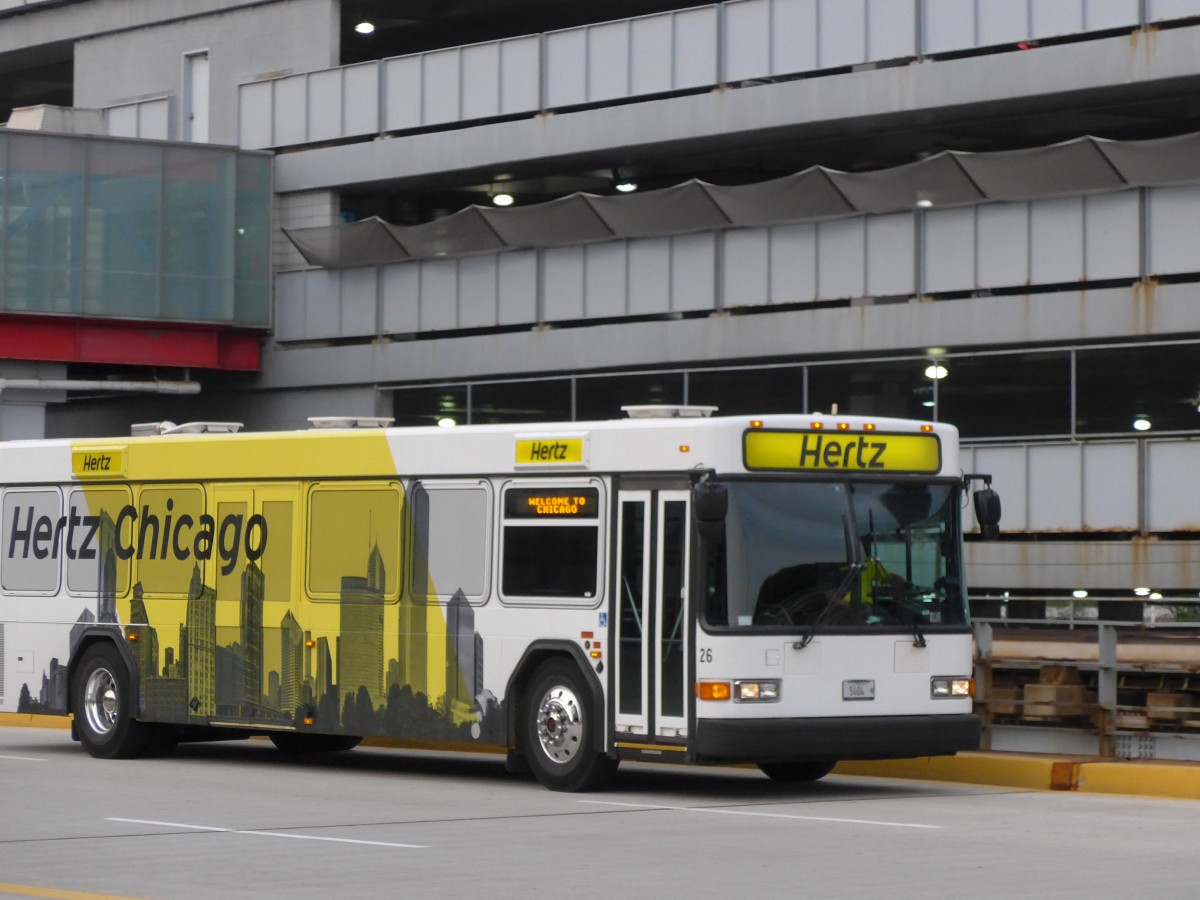 (153'305) - Hertz, Chicago - Nr. 26/5404 N - Gillig am 19. Juli 2014 in Chicago, Airport O'Hare