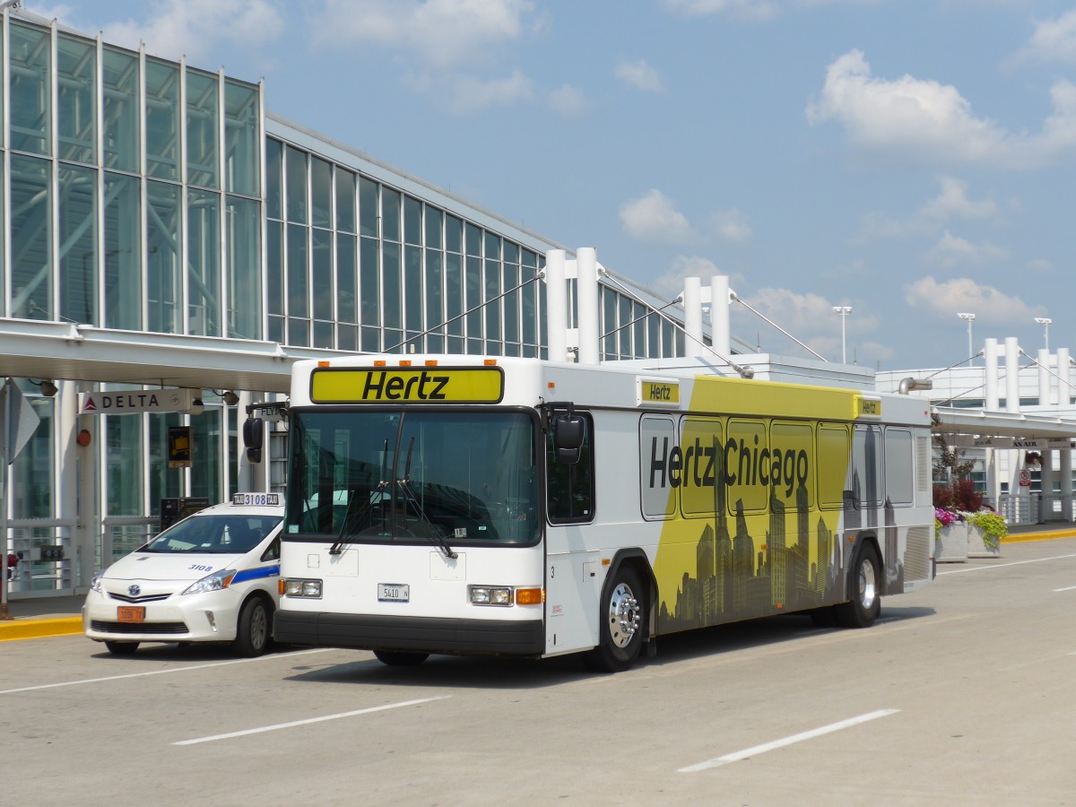 (153'358) - Hertz, Chicago - Nr. 3/5410 N - Gillig am 20. Juli 2014 in Chicago, Airport O'Hare