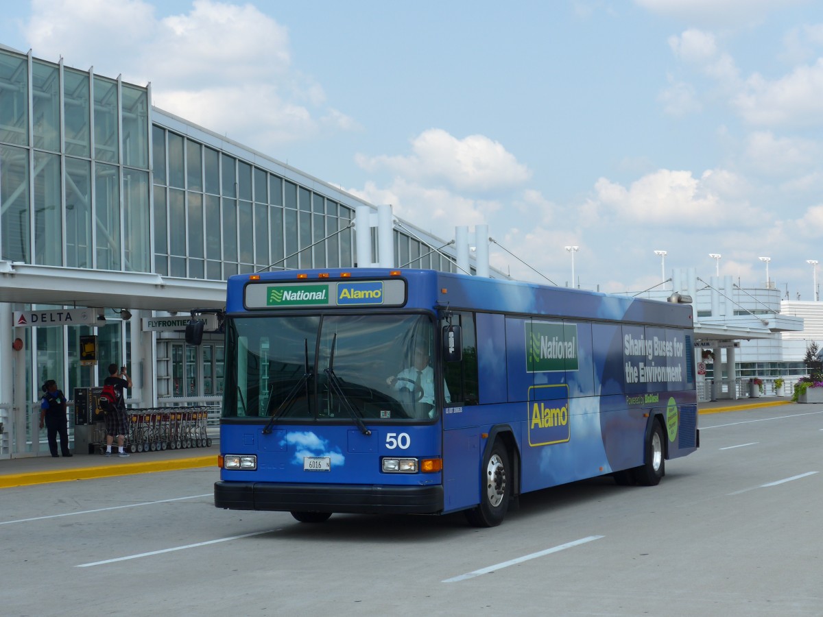 (153'373) - National-Alamo, Chicago - Nr. 50/6016 N - Gillig am 20. Juli 2014 in Chicago, Airport O'Hare