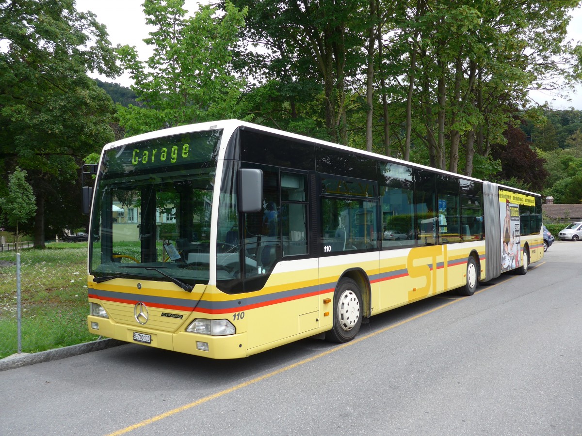 (153'502) - STI Thun - Nr. 110/BE 700'110 - Mercedes am 29. Juli 2014 bei der Schifflndte Thun