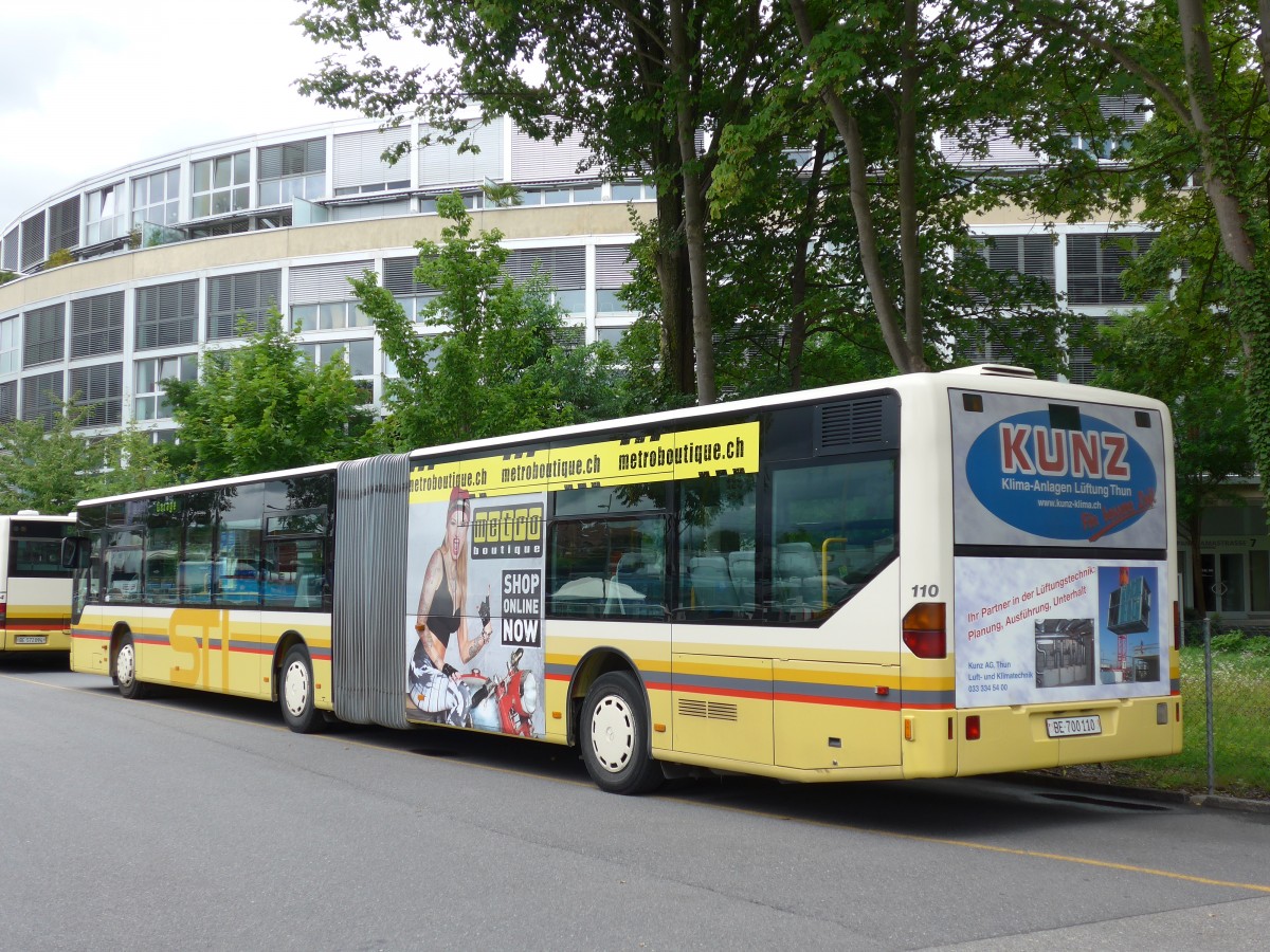 (153'503) - STI Thun - Nr. 110/BE 700'110 - Mercedes am 29. Juli 2014 bei der Schifflndte Thun