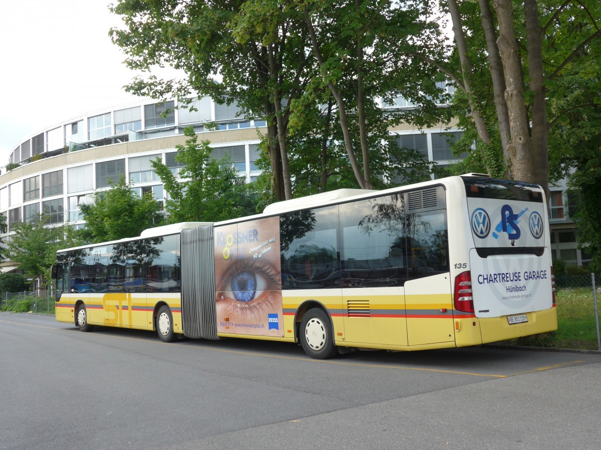 (153'511) - STI Thun - Nr. 135/BE 801'135 - Mercedes am 31. Juli 2014 bei der Schifflndte Thun