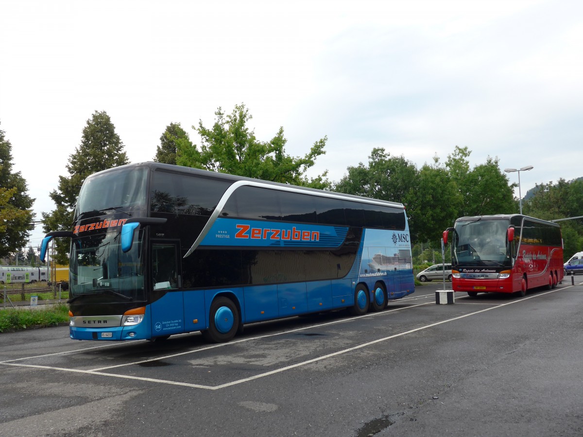 (153'695) - Zerzuben, Visp-Eyholz - Nr. 14/VS 64'233 - Setra am 7. August 2014 in Thun, Seestrasse