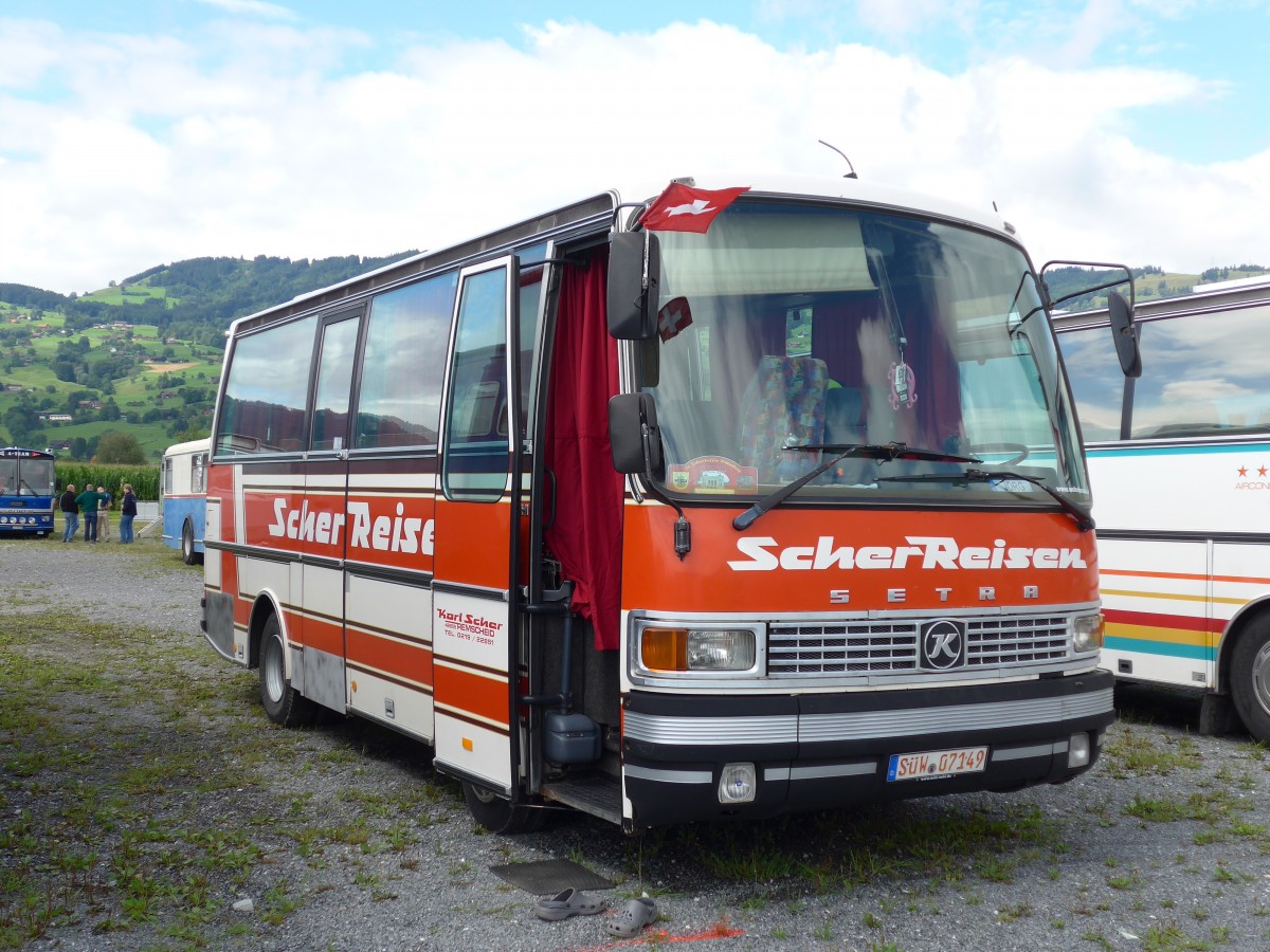 (153'790) - Aus Deutschland: Scher, Remsched - SW 07'149 - Setra am 16. August 2014 in Altsttten, Allmendplatz