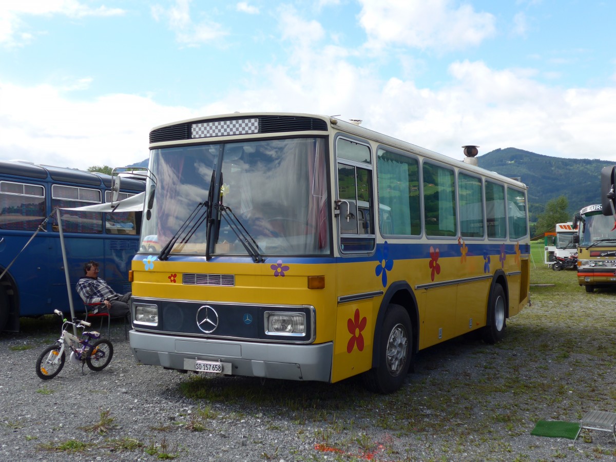 (153'795) - Reinhart, Selzach - SO 157'658 - Mercedes/Tscher (ex Gessinger, Bad Ragaz) am 16. August 2014 in Altsttten, Allmendplatz