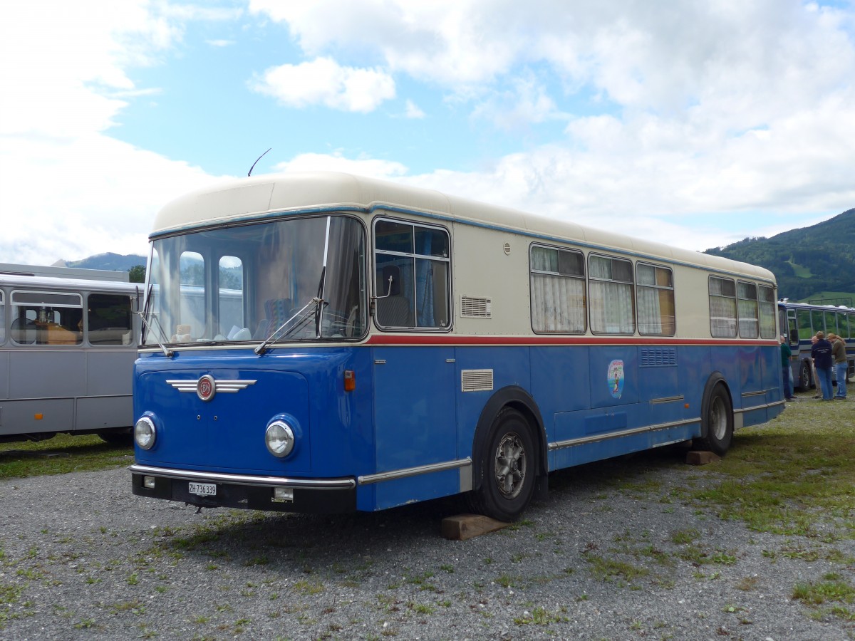 (153'804) - Oswald, Hausen a.A. - ZH 736'339 - FBW/Hess (ex AAGR Rothenburg Nr. 44) am 16. August 2014 in Altsttten, Allmendplatz