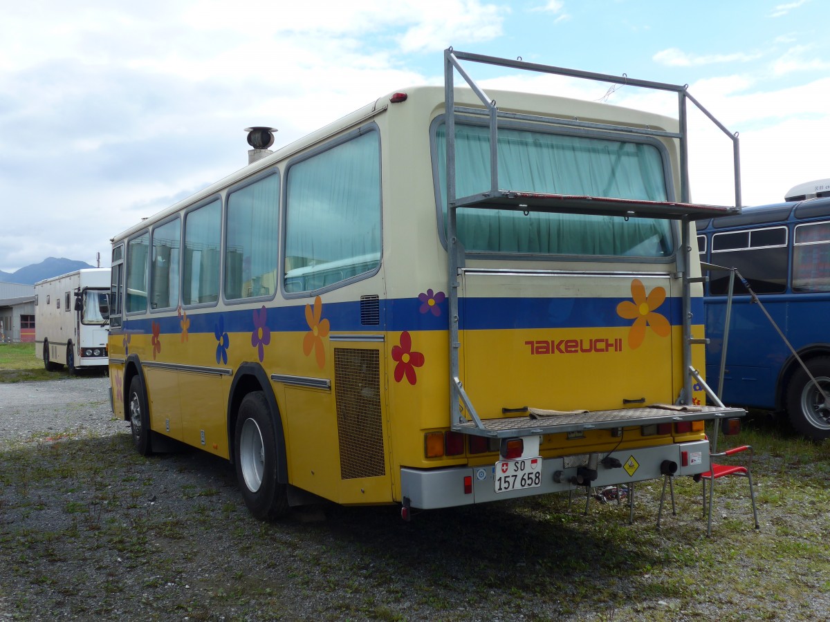 (153'810) - Reinhart, Selzach - SO 157'658 - Mercedes/Tscher (ex Gessinger, Bad Ragaz) am 16. August 2014 in Altsttten, Allmendplatz