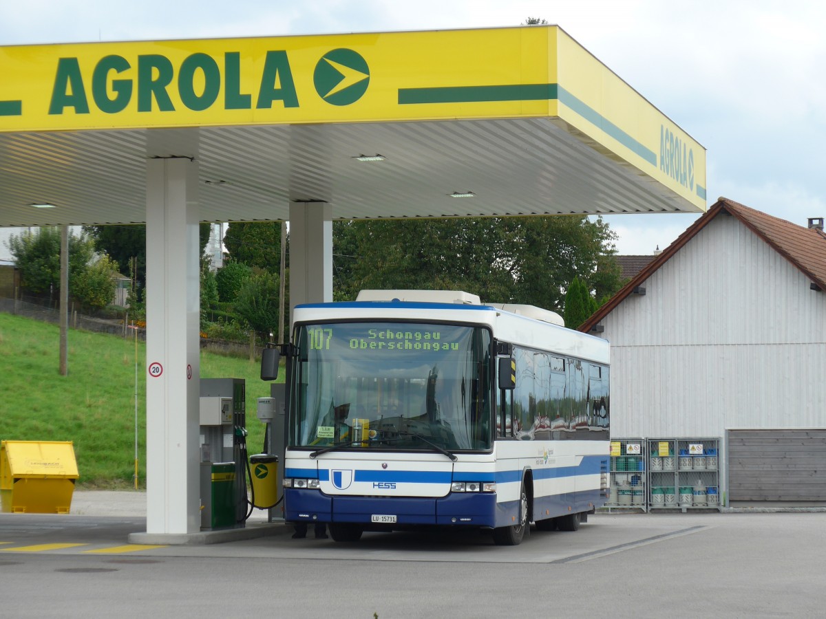 (154'137) - BSF Hochdorf - Nr. 8/LU 15'731 - Scania/Hess am 19. August 2014 in Hitzkirch, Agrola