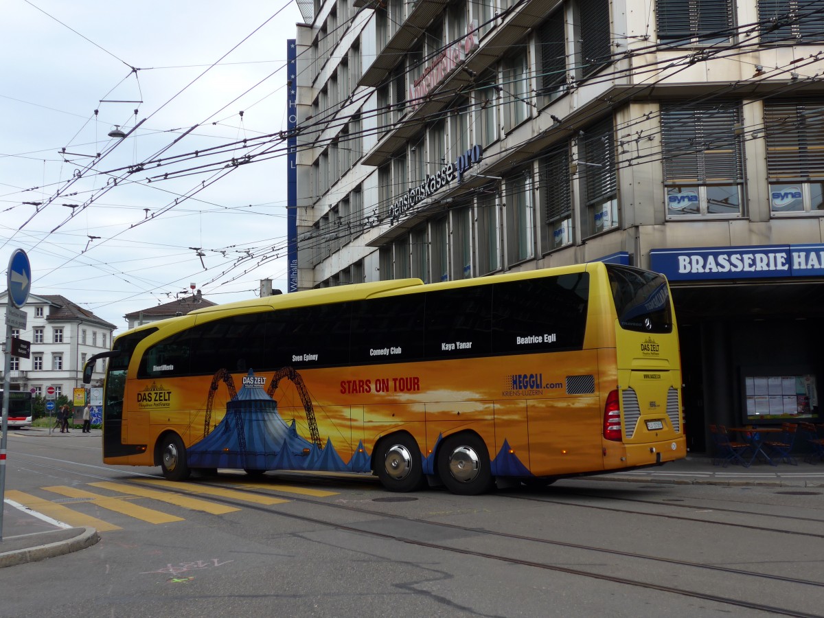 (154'165) - Heggli, Kriens - Nr. 35/LU 15'765 - Mercedes am 20. August 2014 beim Bahnhof St. Gallen