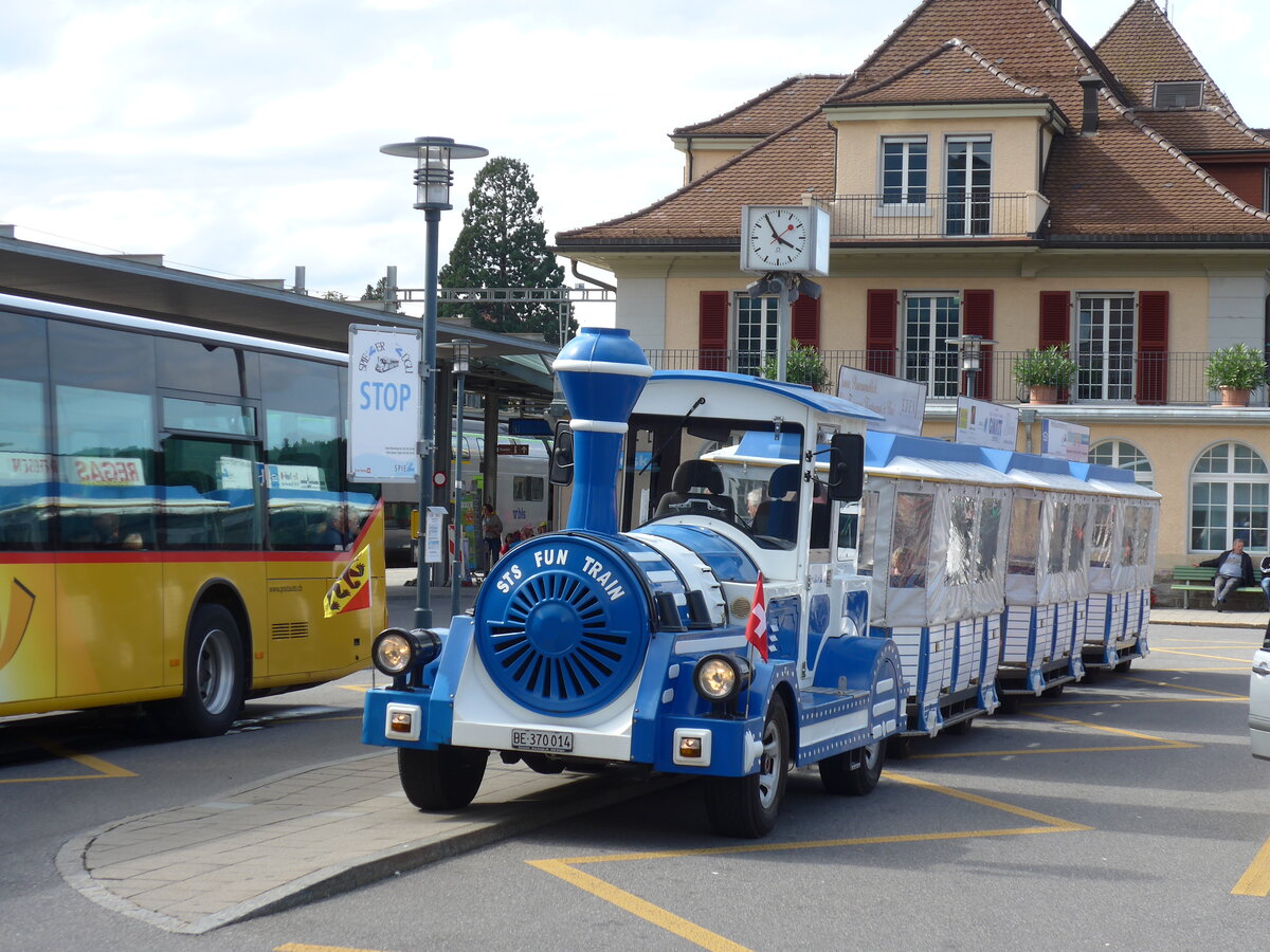 (154'413) - Spiezer Zgli, Spiez - BE 370'014 - am 24. August 2014 beim Bahnhof Spiez