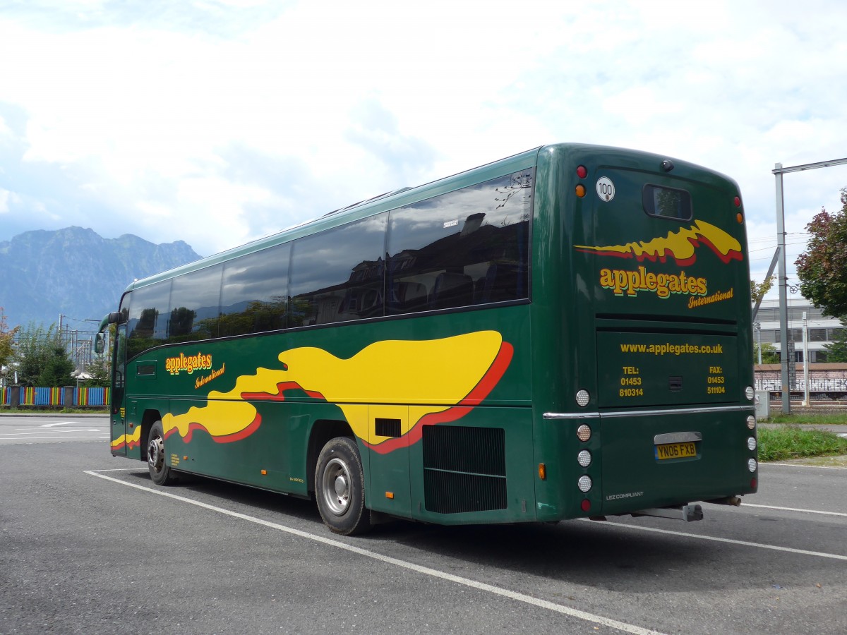 (154'454) - Aus England: Applegates, Berkeley - YN06 FXB - Plaxton am 29. August 2014 in Thun, Seestrasse