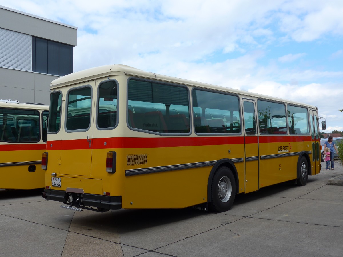 (154'508) - Marugg, Gelterkinden - AG 434'522 - Saurer/Hess (ex Drfelt, D-Gahlenz; ex P 24'254) am 30. August 2014 in Oberkirch, CAMPUS Sursee