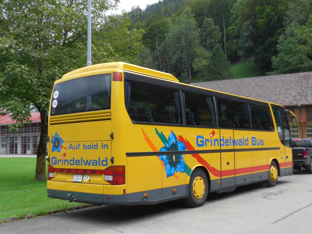 (154'686) - AVG Grindelwald - Nr. 22/BE 92'977 - Setra (ex Porsche, D-Biederitz) am 30. August 2014 in Meiringen, Garage AVG M.