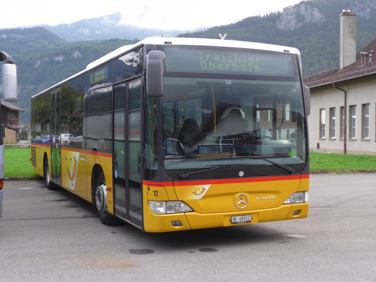 (154'707) - Steiner, Ortschwaben - Nr. 12/BE 68'012 - Mercedes am 30. August 2014 in Meiringen, Balm