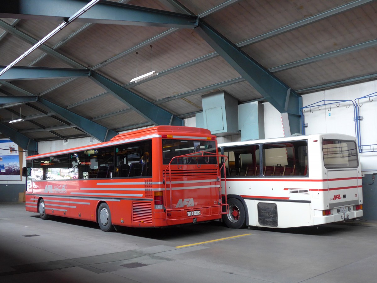 (154'731) - AFA Adelboden - Nr. 22/BE 26'708 - Setra (ex Nr. 8) am 31. August 2014 im Autobahnhof Adelboden