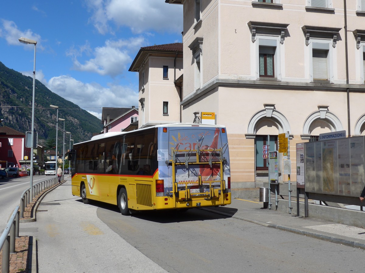 (154'818) - Barenco, Faido - TI 241'031 - Volvo am 1. September 2014 beim Bahnhof Biasca