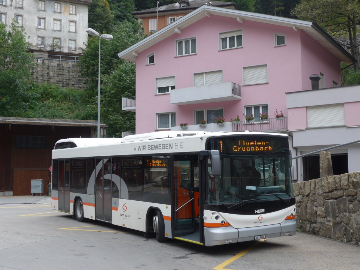 (154'856) - AAGU Altdorf - Nr. 1/UR 9441 - Hess am 1. September 2014 beim Bahnhof Gschenen