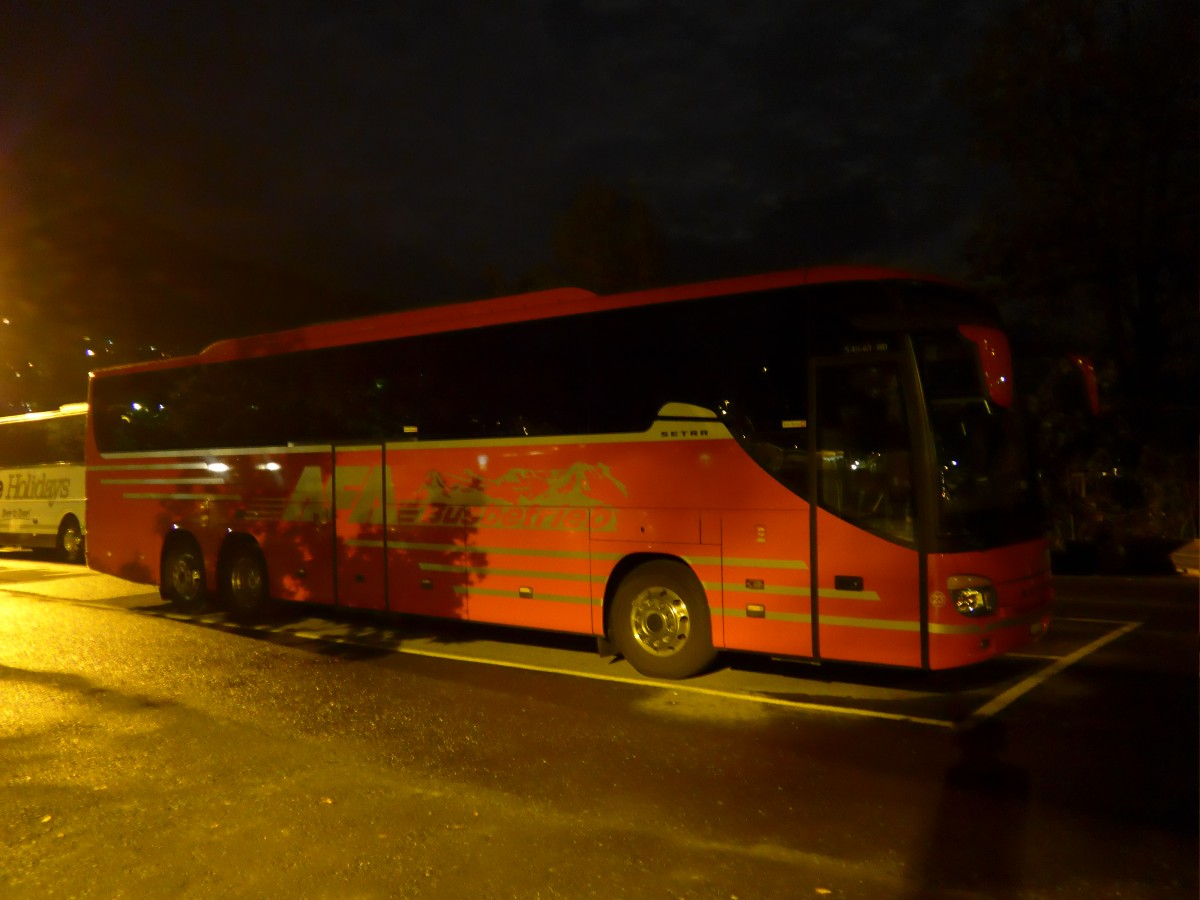 (154'913) - AFA Adelboden - Nr. 23/BE 26'709 - Setra (ex Blaguss, A-Wien Nr. 5402) am 10. September 2014 in Thun, Seestrasse