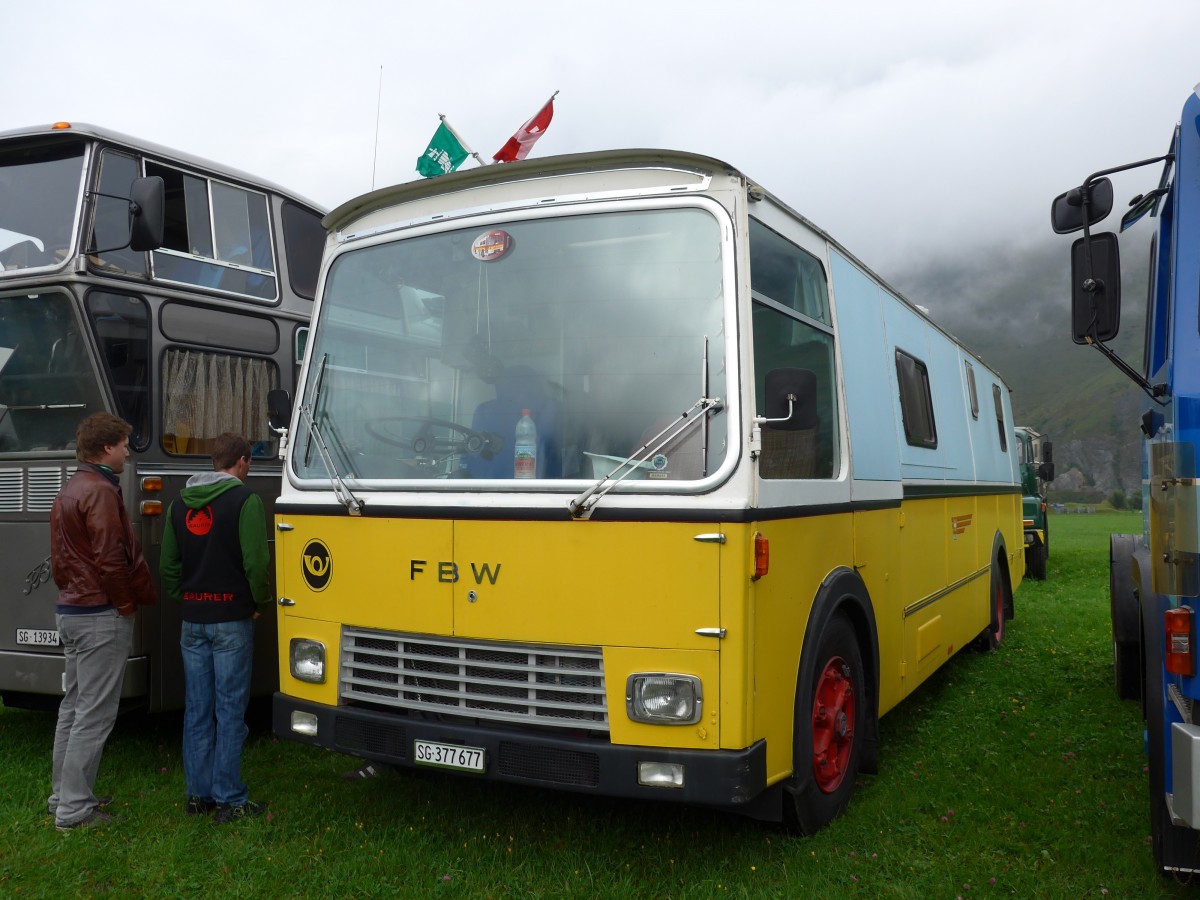 (154'955) - Wucher, Schnis - SG 377'677 - FBW/Hess (ex Schr, Ettenhausen; ex Fehlmann, Brittnau; ex Landolt, Langenthal; ex P 24'174) am 13. September 2014 in Chur, Waffenplatz