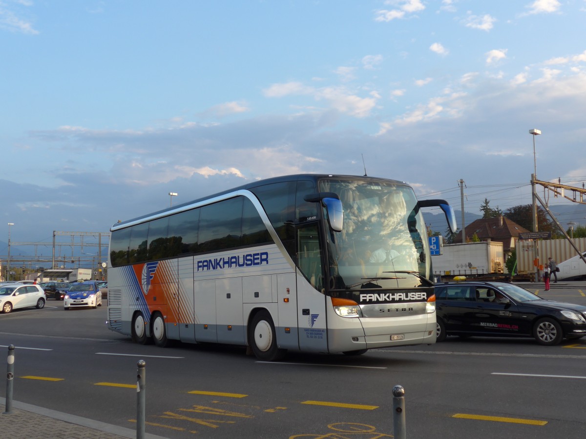 (155'274) - Fankhauser, Sigriswil - BE 35'126 - Setra am 16. September 2014 beim Bahnhof Thun