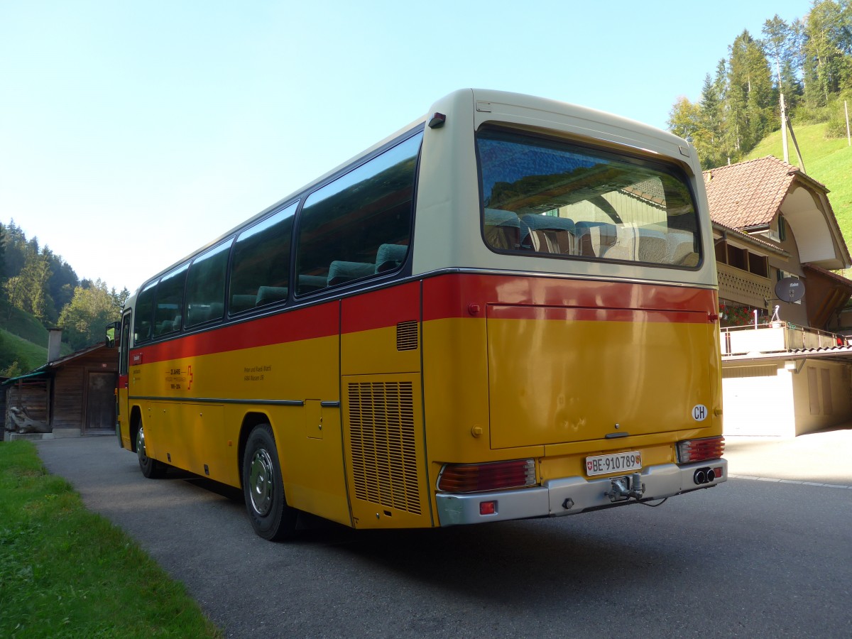 (155'396) - Buzzi, Bern - BE 910'789 - Mercedes (ex Mattli, Wassen) am 27. September 2014 in Wolhusen, Restaurant Fontanne-Pintli