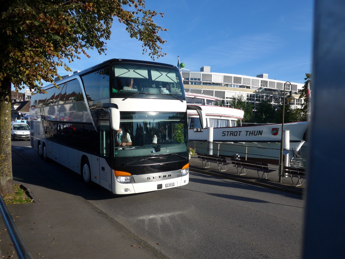 (155'409) - Horner, Tafers - Nr. 5/FR 300'505 - Setra am 28. September 2014 bei der Schifflndte Thun