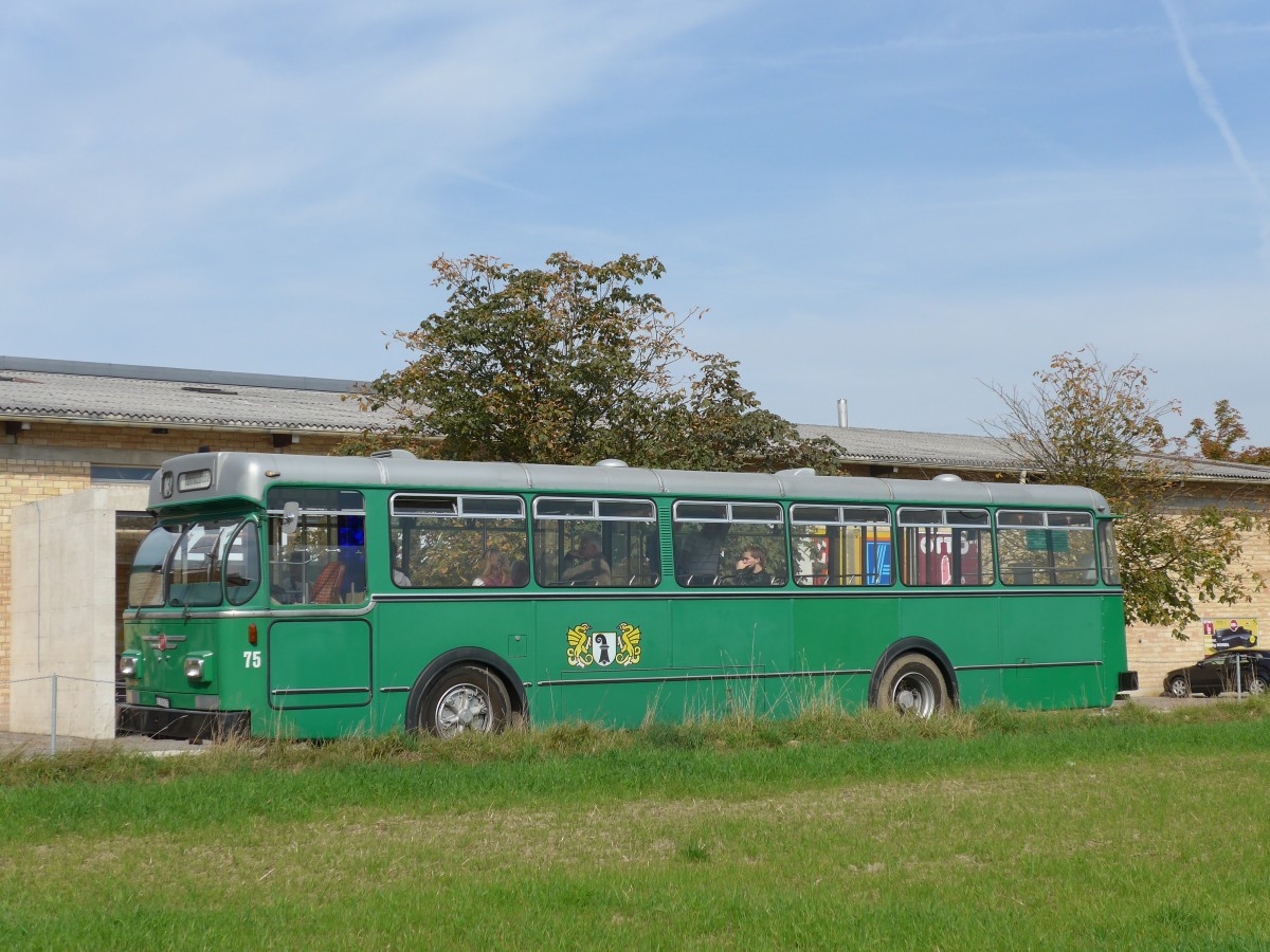 (155'519) - BVB Basel (RWB) - Nr. 75/BE 399'675 - FBW/FHS am 5. Oktober 2014 in Burgdorf, Ziegelgut