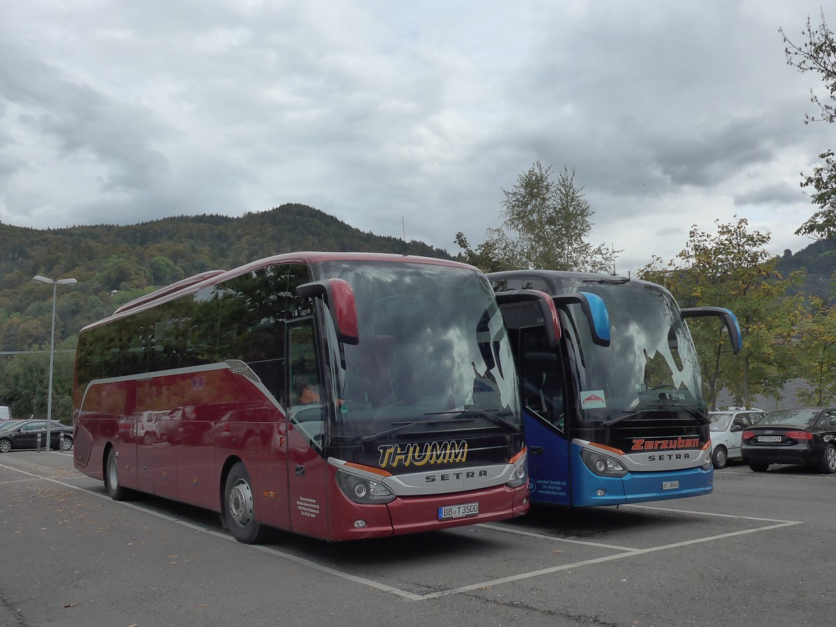 (155'566) - Aus Deutschland: Thumm, Weil im Schnbuch - BB-T 3500 - Setra am 7. Oktober 2014 in Thun, Seestrasse