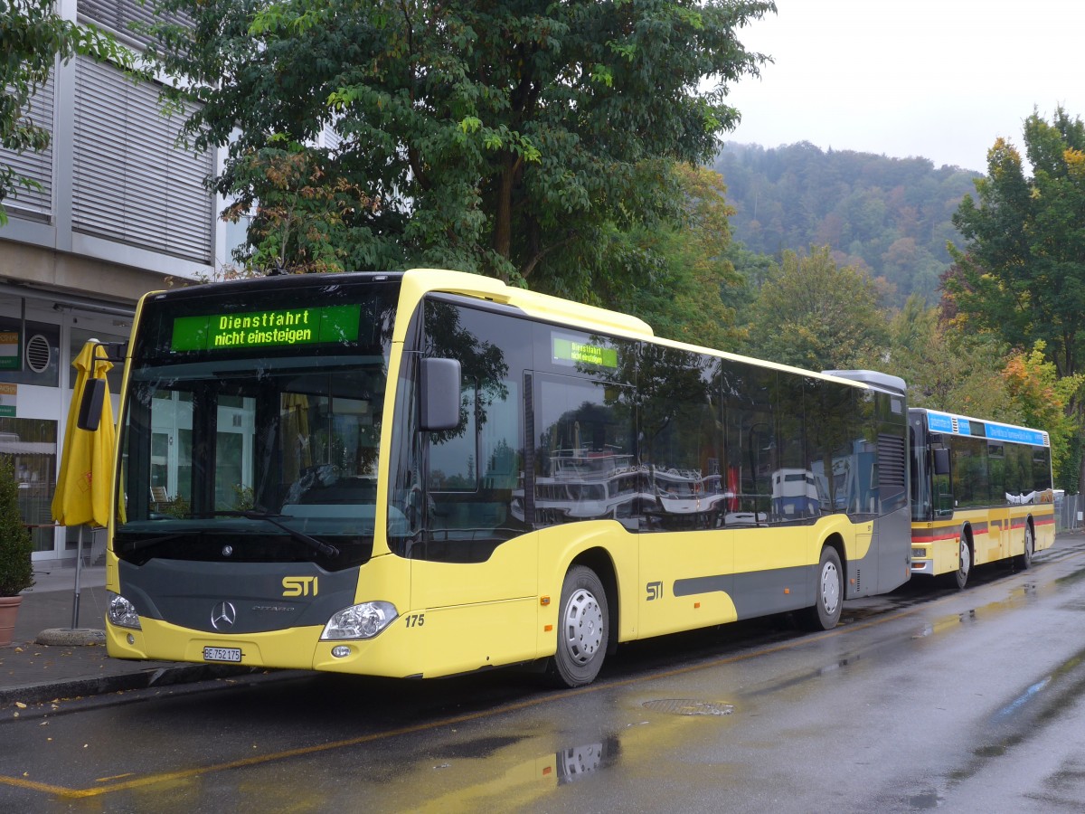 (155'589) - STI Thun - Nr. 175/BE 752'175 - Mercedes am 11. Oktober 2014 bei der Schifflndte Thun