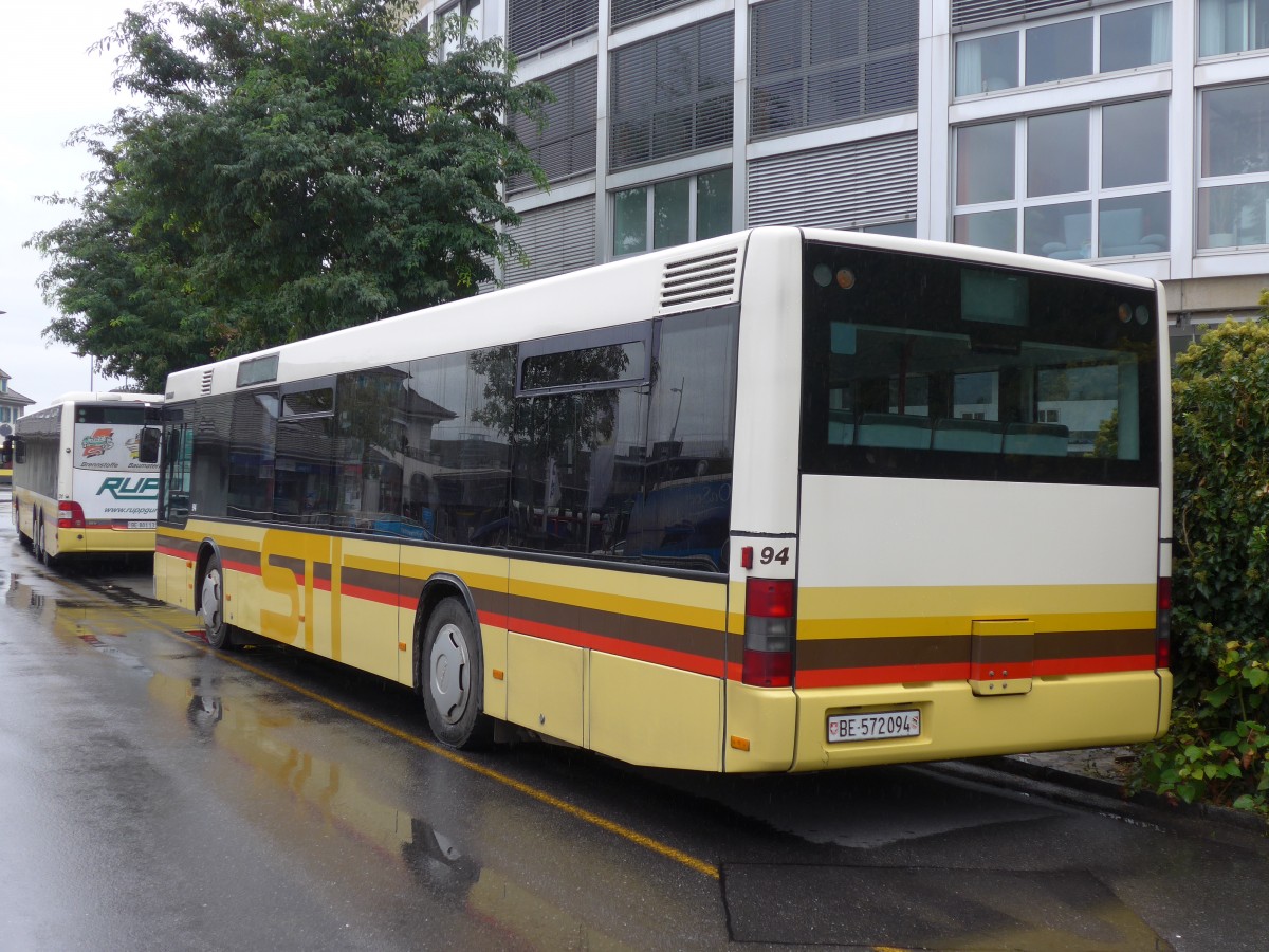 (155'693) - STI Thun - Nr. 94/BE 572'094 - MAN am 13. Oktober 2014 bei der Schifflndte Thun