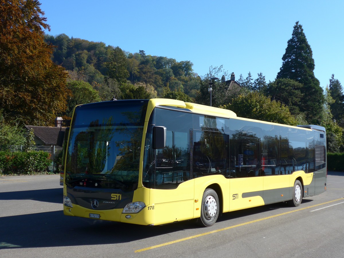 (155'951) - STI Thun - Nr. 178/BE 752'178 - Mercedes am 24. Oktober 2014 bei der Schifflndte Thun