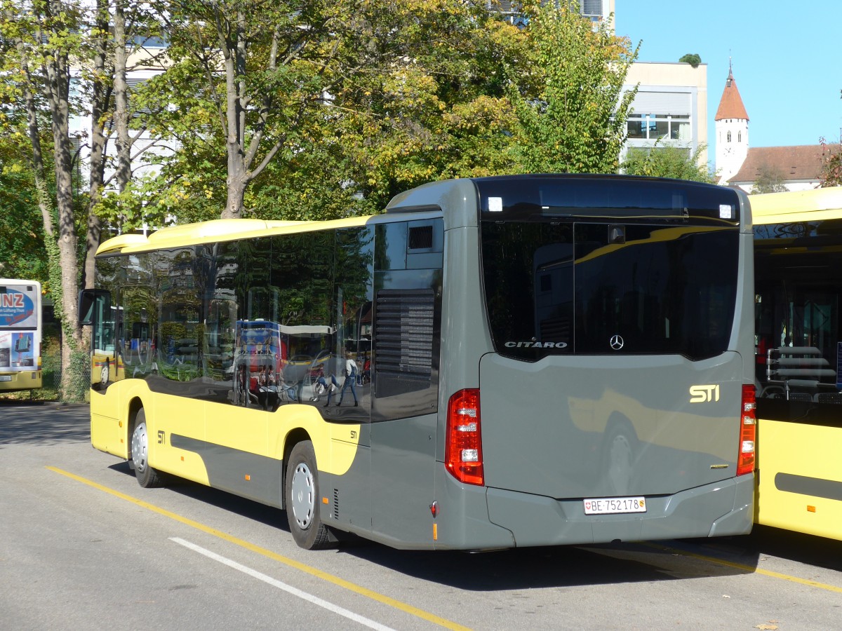 (155'952) - STI Thun - Nr. 178/BE 752'178 - Mercedes am 24. Oktober 2014 bei der Schifflndte Thun