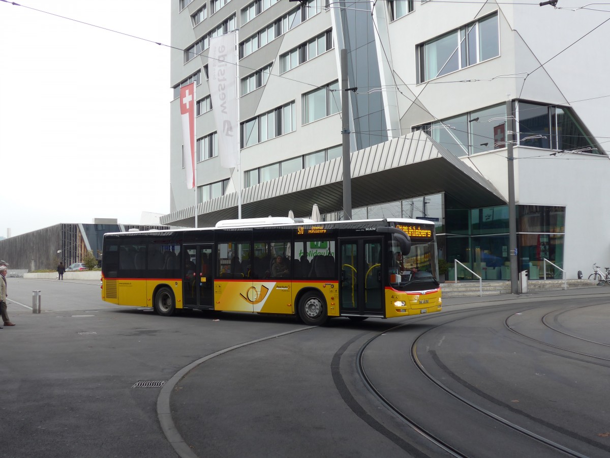 (156'110) - Klopfstein, Laupen - Nr. 4/BE 416'004 - MAN am 26. Oktober 2014 beim Bahnhof Bern Brnnen